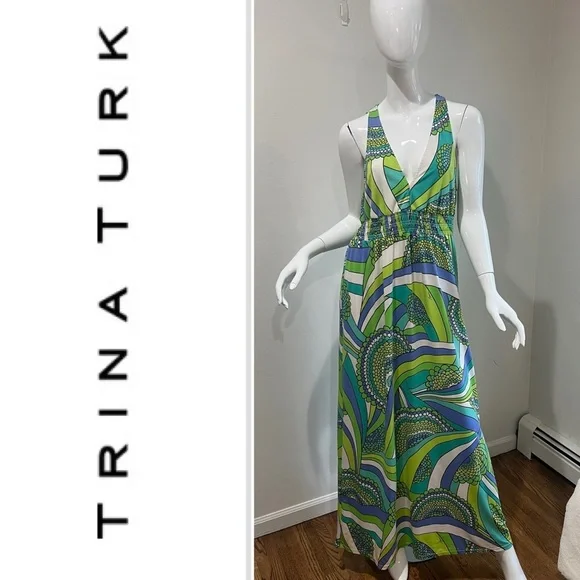 Trina Turk Floor Length Maxi Dress